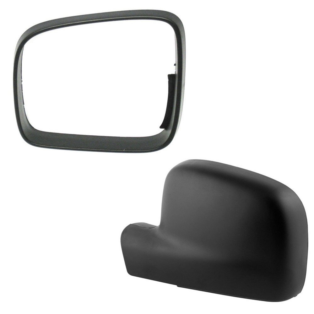 Spiegelkappe Außenspiegel Gehäuse + Rahmen LINKS für VW T5 2003-2009 / Caddy 2K