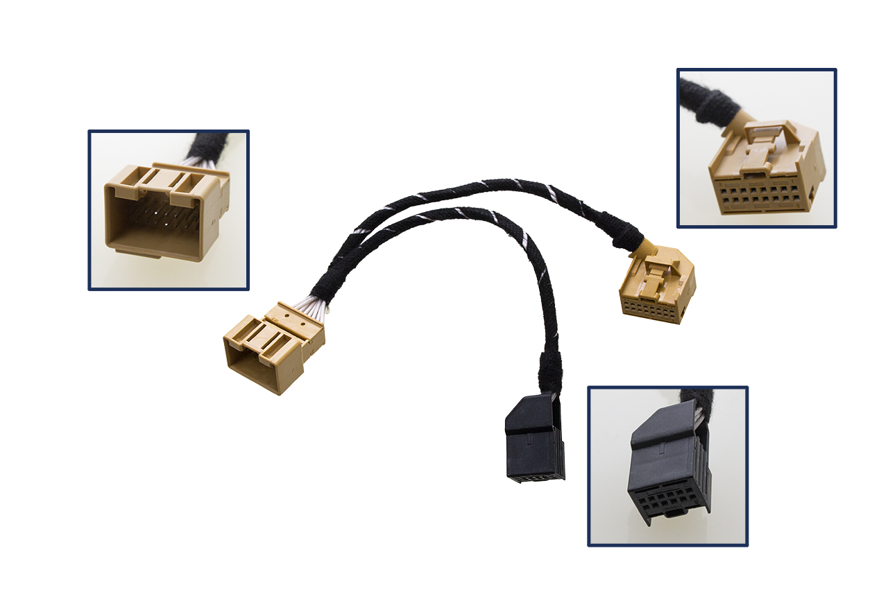 Original Kufatec Kabelbaum Adapter PDC PLA Sensor hinten für Audi A6 4G C7 A7