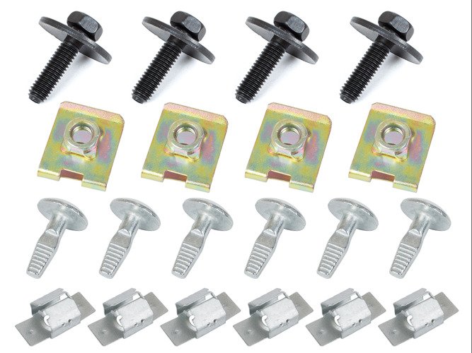 Unterfahrschutz Motor Befestigung Clips SET für Citroen C5 I II III Peugeot 407