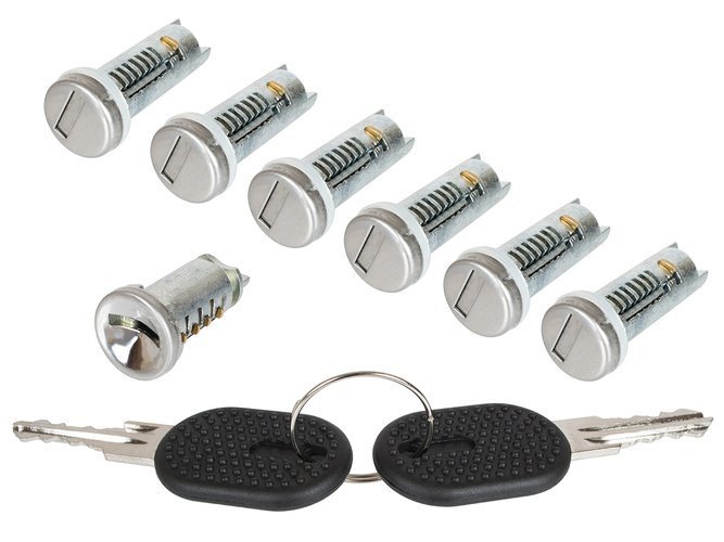 7x Türschloss 2x Schlüssel für Fiat Ducato Peugeot Boxer Citroen Jumper 94-02