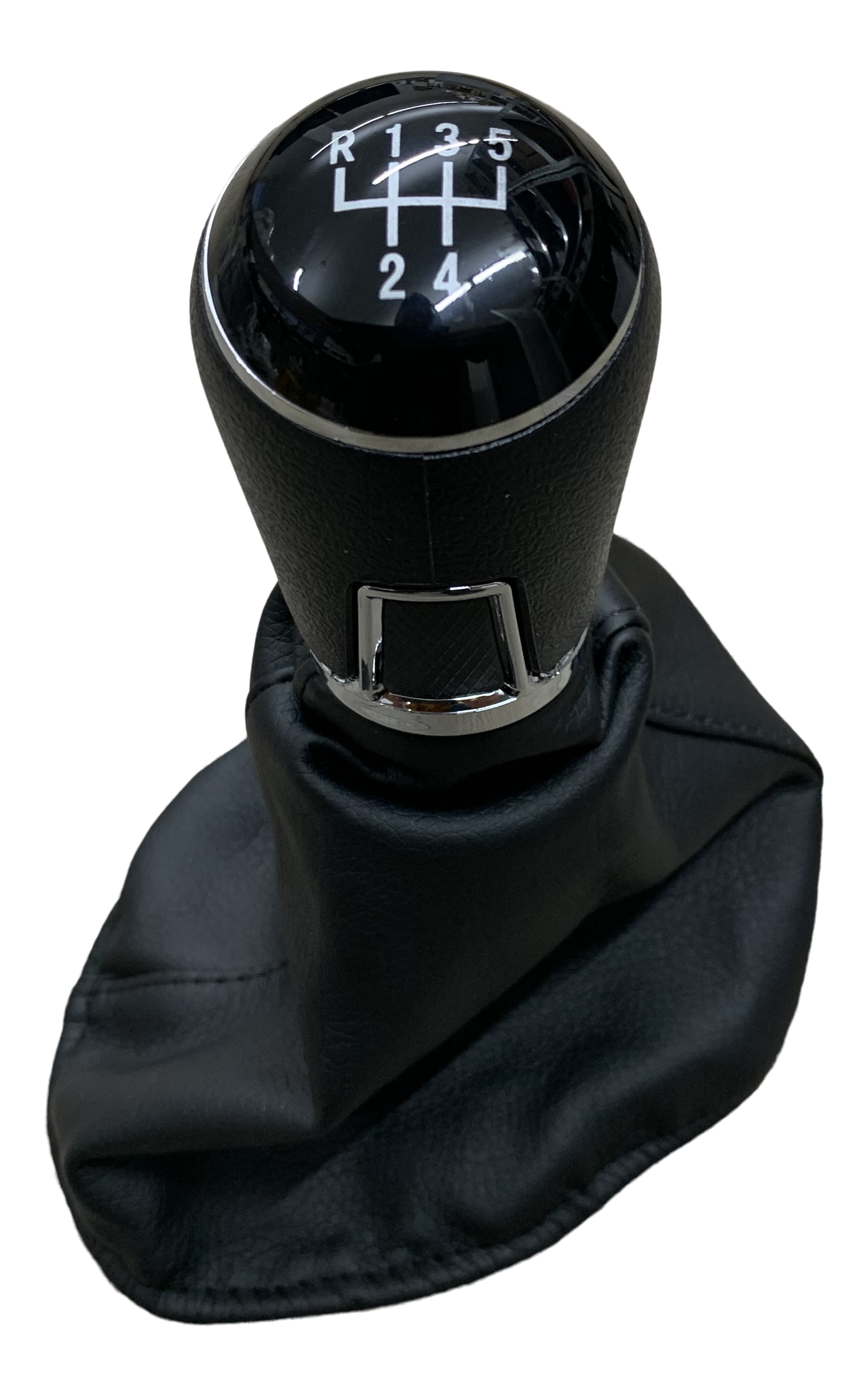 5-Gang Schaltknauf Schwarz Chrom für Seat Leon 1M Toledo Arosa Cordoba Ibiza