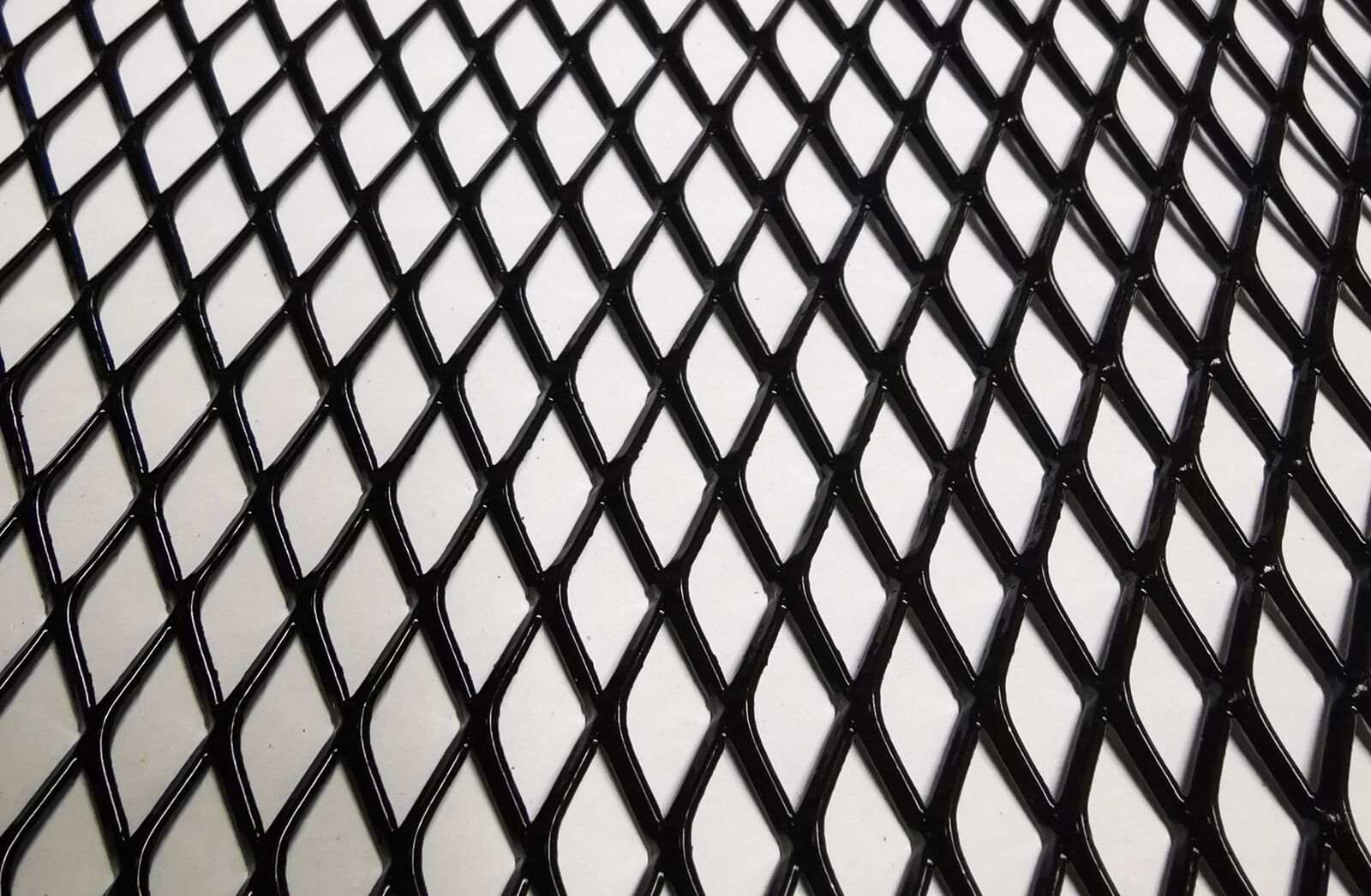 Version 4 Alu Universal Renn Race Waben Gitter Schwarz Stoßstange Frontschürze