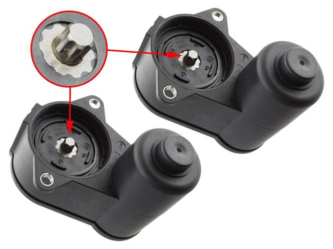 2x Stellmotor Handbremse 6Tor für VW Passat B6 B7 Sharan Tiguan Audi Q3 Alhambra