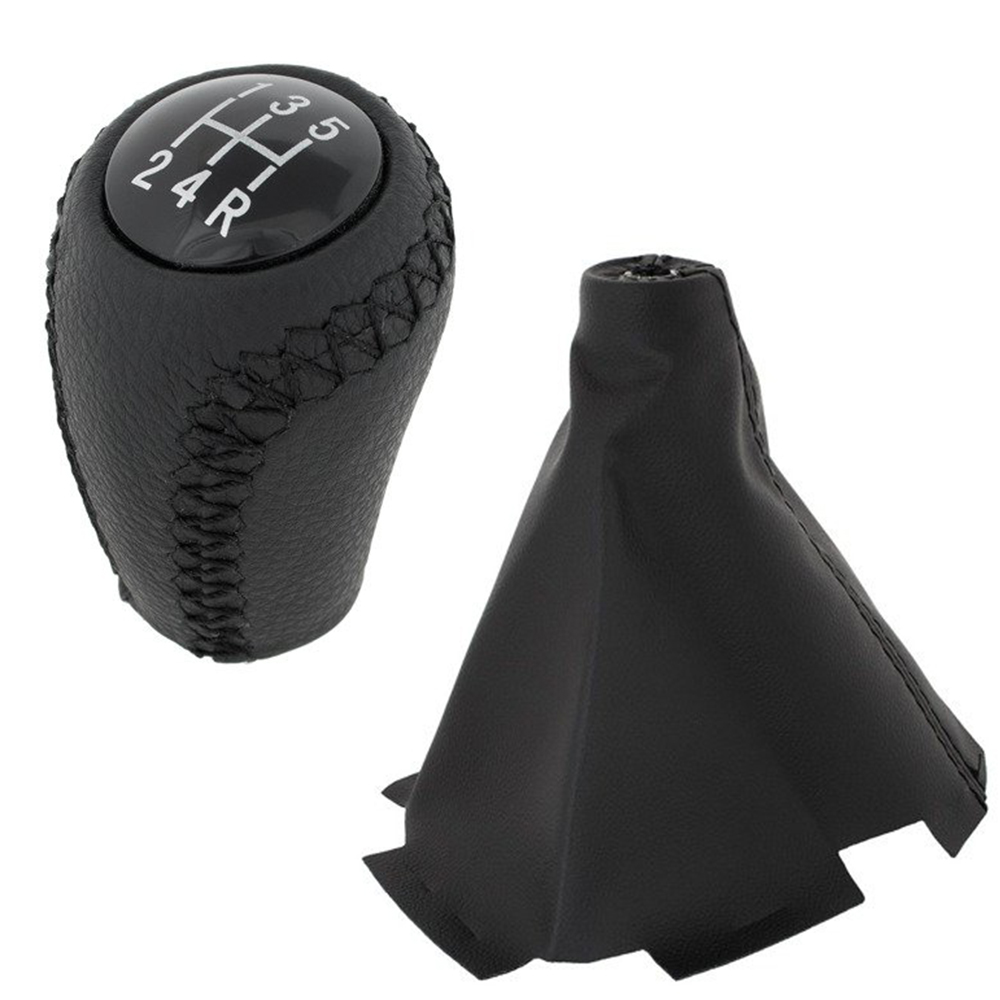 Schaltknauf Knauf Schwarz 5-Gang + Schaltmanschette für Mazda 6 II GH 2007-2012