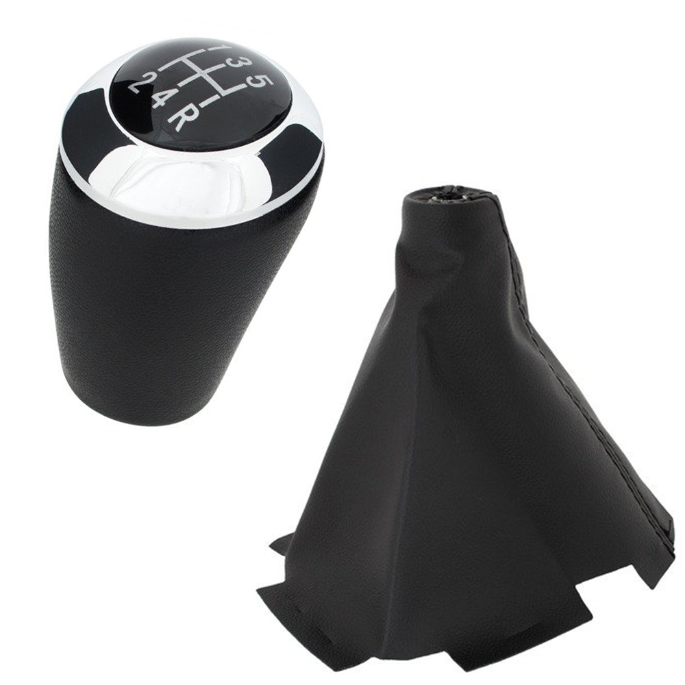 Schaltknauf Chrom 5-Gang + Schaltmanschette für Mazda 5 CR19 Facelift 2008-2010