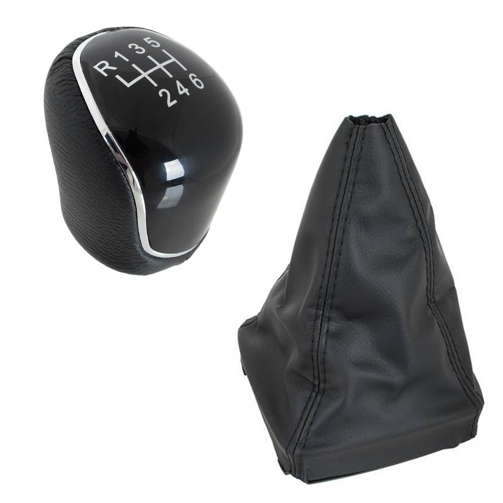 Schaltknauf Knauf 6-Gang Schaltmanschette Schwarz für Ford Mondeo IV 2007-2015