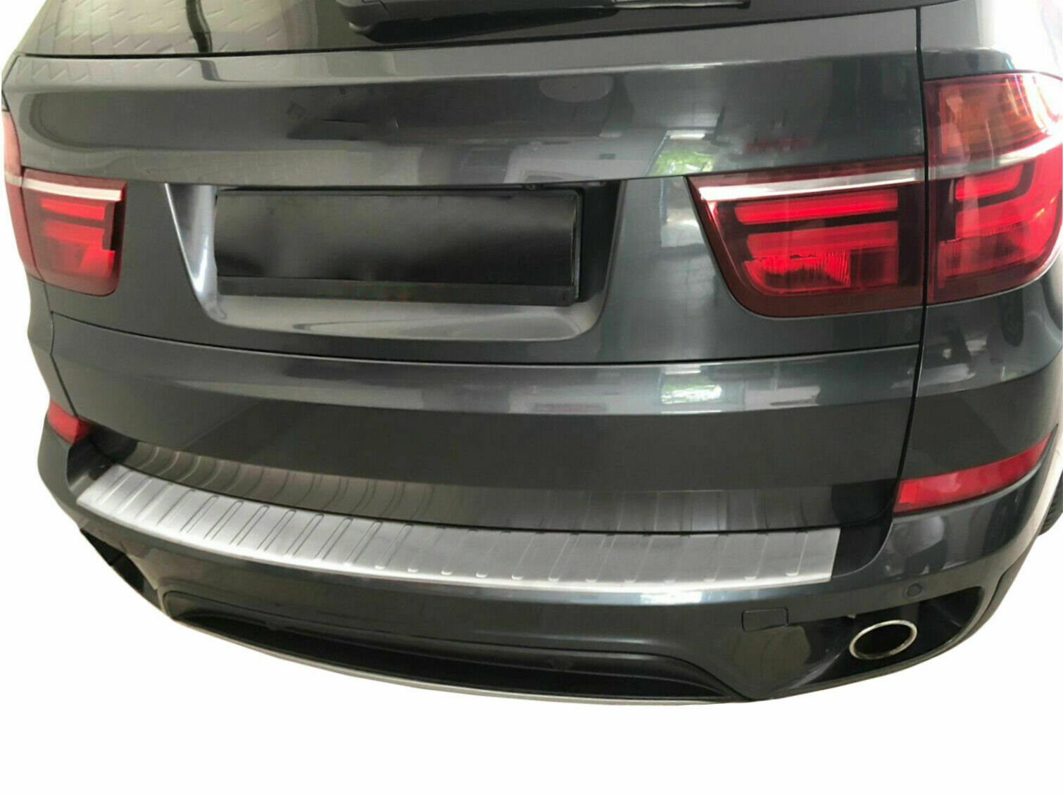 MIT ABKANTUNG LADEKANTENSCHUTZ in MATT Edelstahl für BMW X5 E70 ab 2006-2013