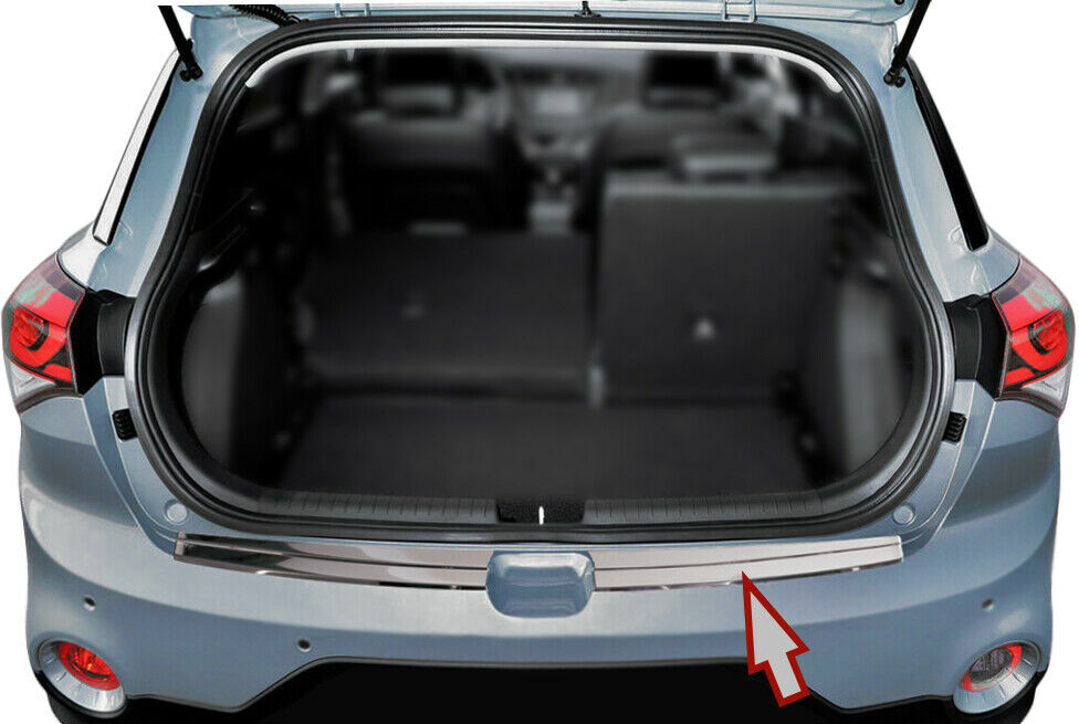 MIT ABKANTUNG LADEKANTENSCHUTZ Edelstahl Poliert für Hyundai i20 II GB 2014-2018