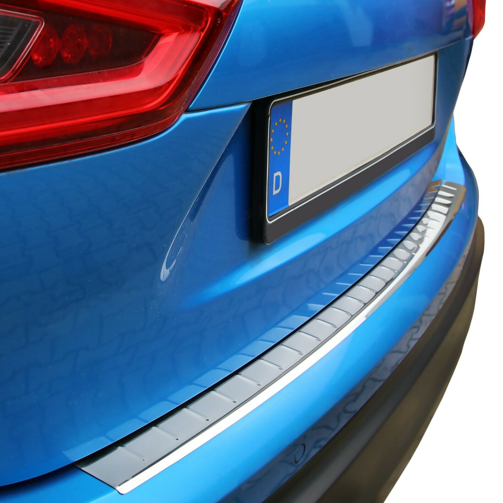 MIT ABKANTUNG LADEKANTENSCHUTZ Edelstahl für Nissan Qashqai II Facelift ab 2017-