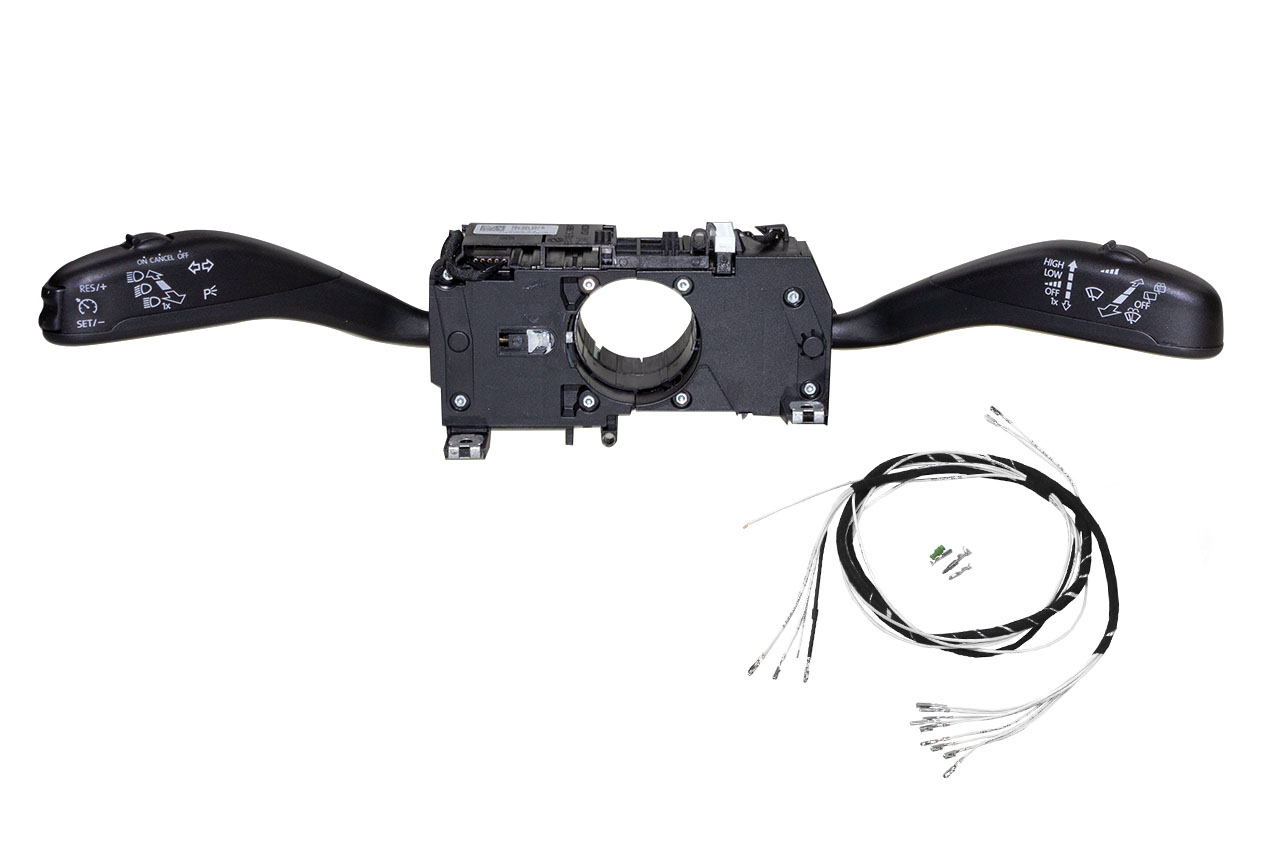 Original GRA Tempomat Hebel Kabelbaum ohne MFA / Heckwischer für VW T6 VI 2015-