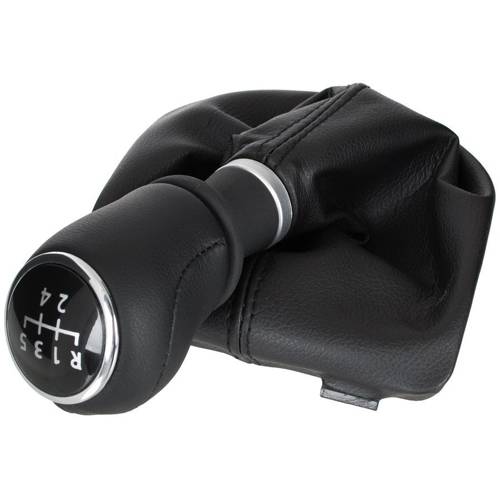 Schaltknauf Schaltmanschette Schwarz 5-Gang für VW T5 V 2003- / T6 VI 2015-