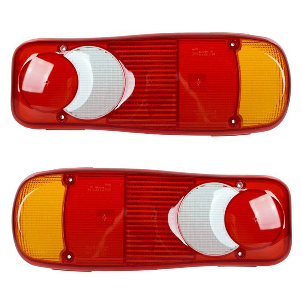 2x Lichtscheibe Glas Heckleuchte Rückleuchte Links = Rechts für DAF CF LF / Volvo FL FE
