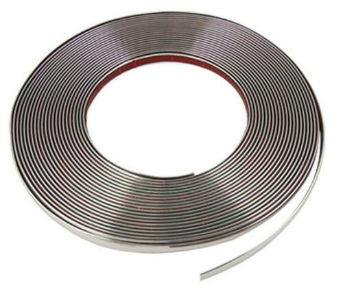 14mm Profi Chrom Stripe Streifen Selbstklebend Aufkleber z.B. für PKW Kühlergrill Zierleisten Dekor Leisten etc.