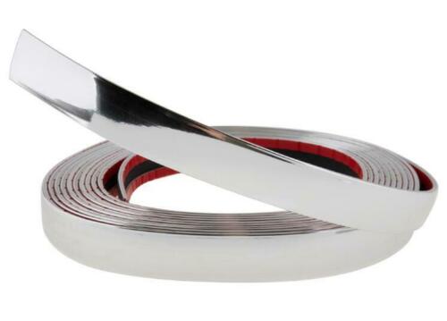 18mm Profi Chrom Stripe Streifen Selbstklebend Aufkleber z.B. für PKW Kühlergrill Zierleisten Dekor Leisten etc.