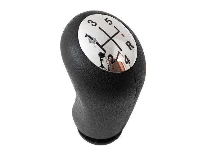 Schaltknauf Knauf 5-Gang Schwarz Chrom für Renault Clio II III Espace IV Kangoo II Laguna II Megane II Modus Scenic II Vel Satis Dacia Logan / MCV