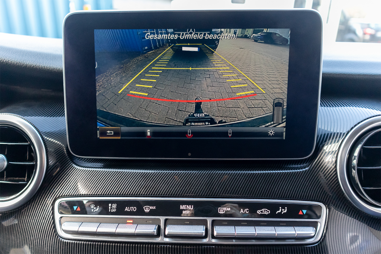 Original Kufatec Komplett- Set Nachrüstung Rückfahrkamera + Kabelbaum für Mercedes V-Klasse W447