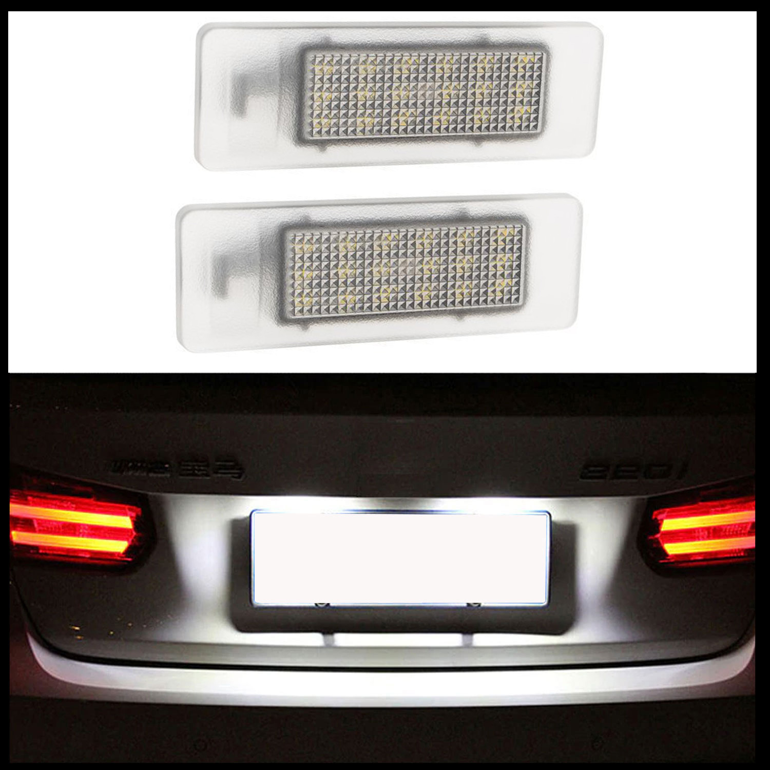 2x LED PREMIUM Kennzeichenbeleuchtung SMD für Citroen C2 C3 C4 C5 C6 C8 Evasion Jumpy