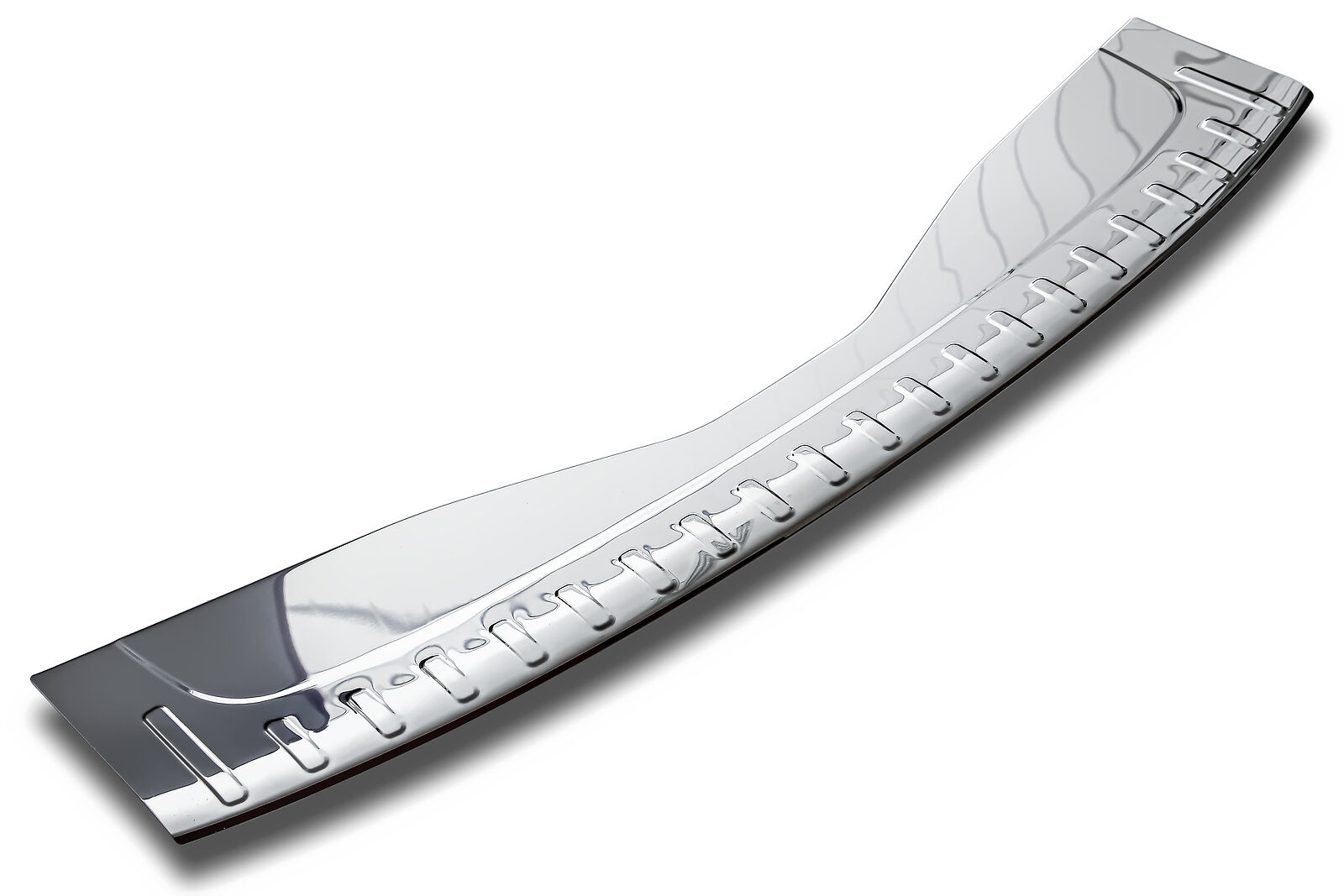 Edelstahl Ladekantenschutz Chrom Stoßstange Schutz Abdeckung mit Abkantung für Renault Megane IV 4 Grandtour ab 2016-