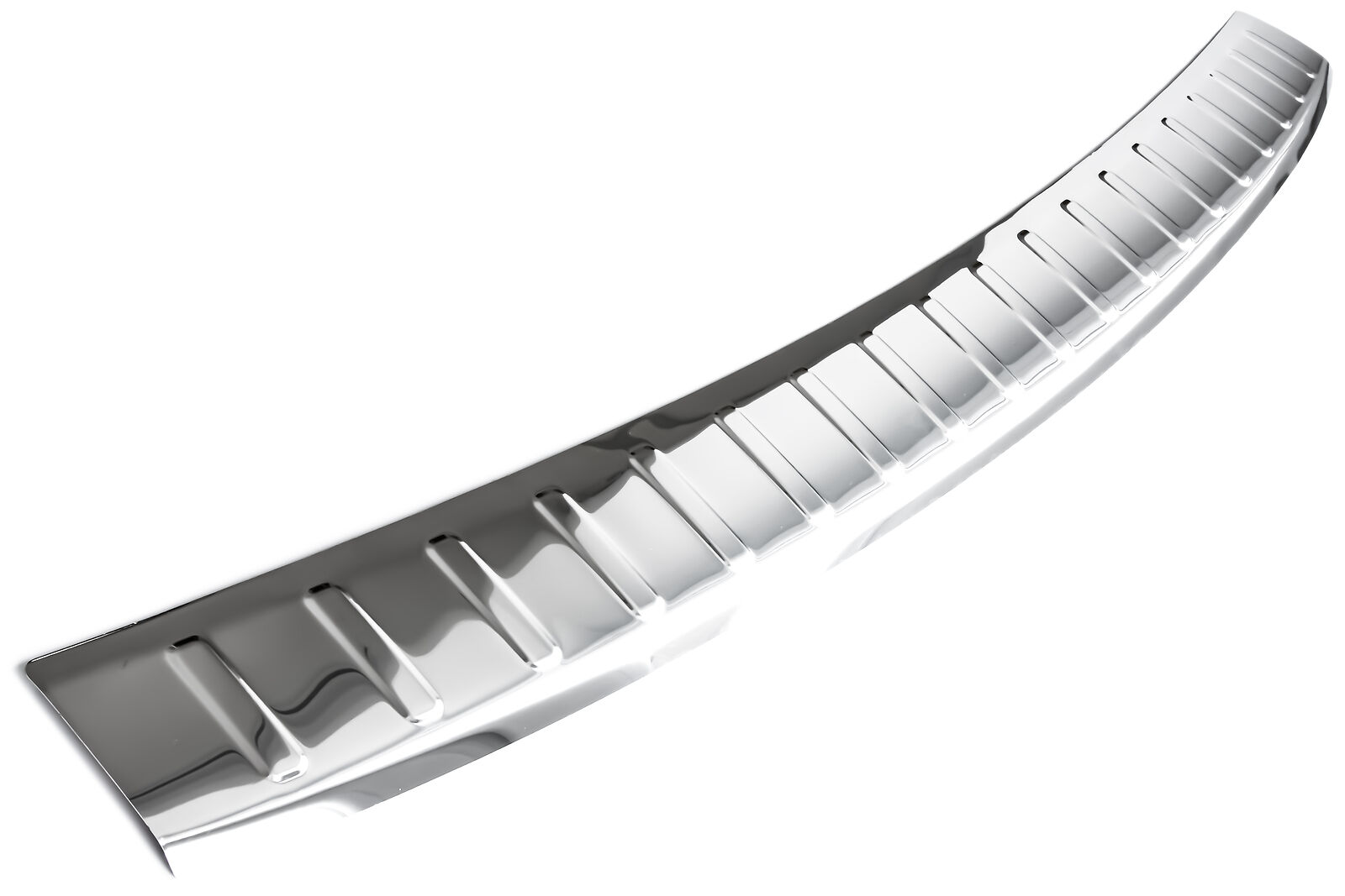 Edelstahl Ladekantenschutz Chrom Stoßstange Schutz Abdeckung mit Abkantung für BMW 3er F34 GT ab 2013-