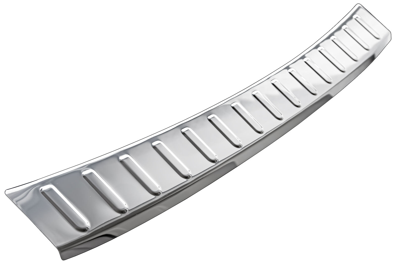 Edelstahl Ladekantenschutz Chrom Stoßstange Schutz Abdeckung mit Abkantung für Mercedes A-Klasse W177 ab 2018-