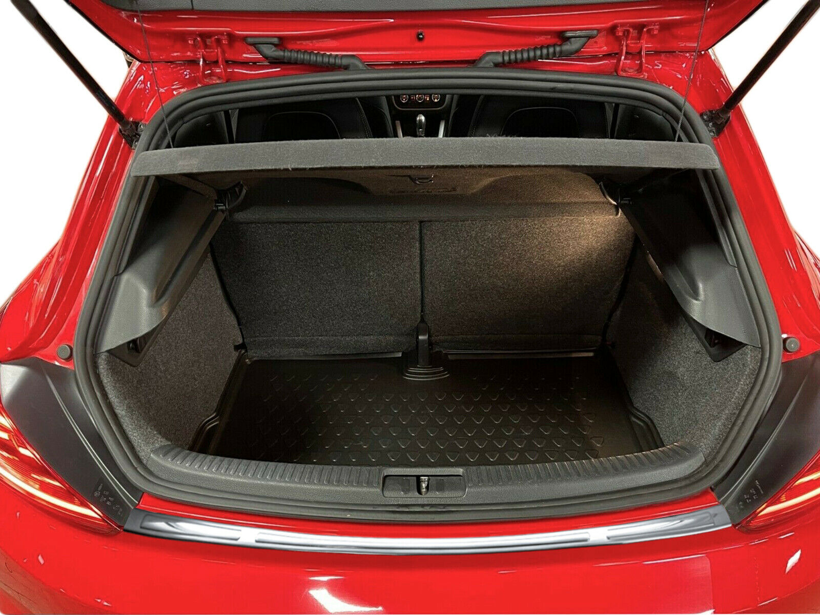 Edelstahl Ladekantenschutz Chrom Stoßstange Schutz Abdeckung mit Abkantung für VW Scirocco III Facelift ab 2014-