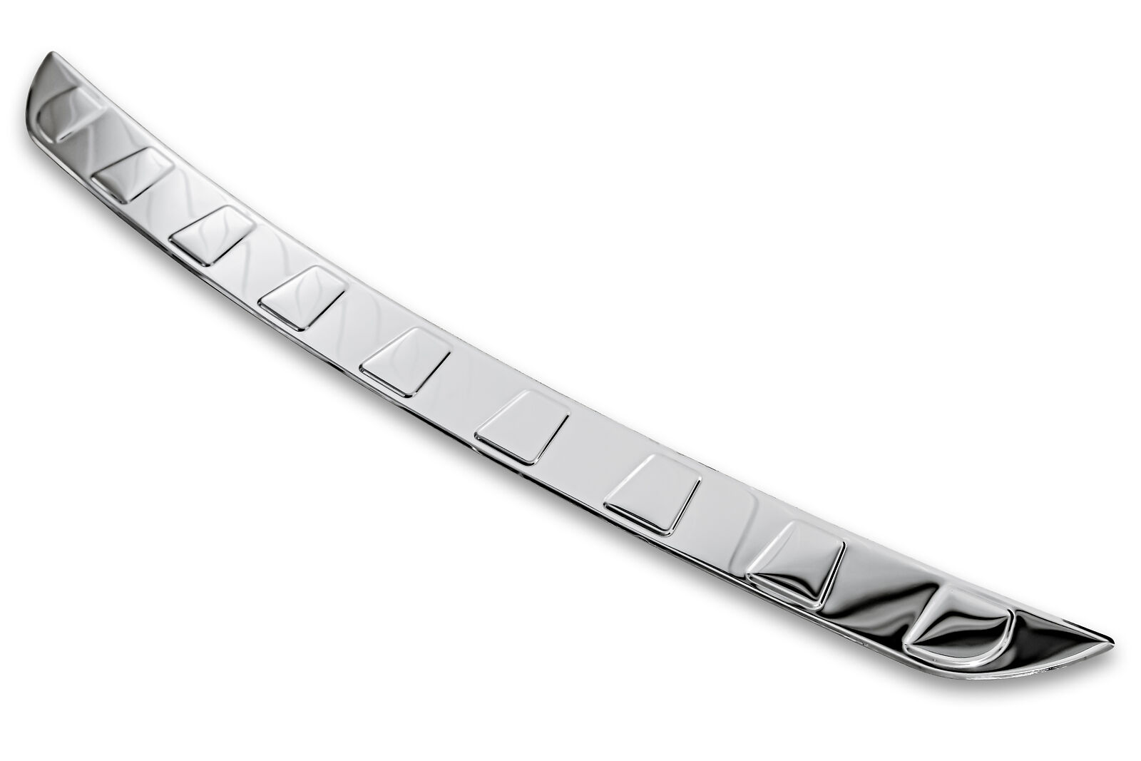 Edelstahl Ladekantenschutz Chrom Stoßstange Schutz Abdeckung mit Abkantung für Mercedes E-Klasse W213 ab 2016-