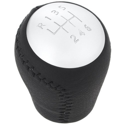 Schaltknauf Knauf in Schwarz Silber 6-Gang für Nissan Juke Qashqai X-Trail