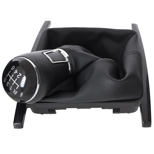 Schaltknauf Schaltmanschette + Rahmen Knauf in Schwarz 6-Gang für VW Amarok 2010-2016