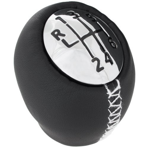 Schaltknauf Knauf Schwarz mit weißer Naht 6-Gang 8200050527 für Dacia Duster