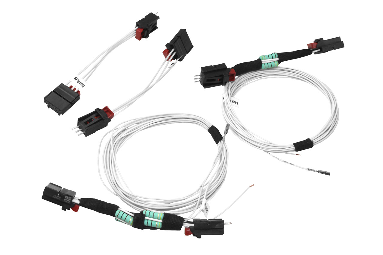 Original Kufatec Kabelsatz Kabelbaum Kabel Adapter zum Nachrüsten der Facelift LED Rückleuchten für Sharan 7N ab 2010-