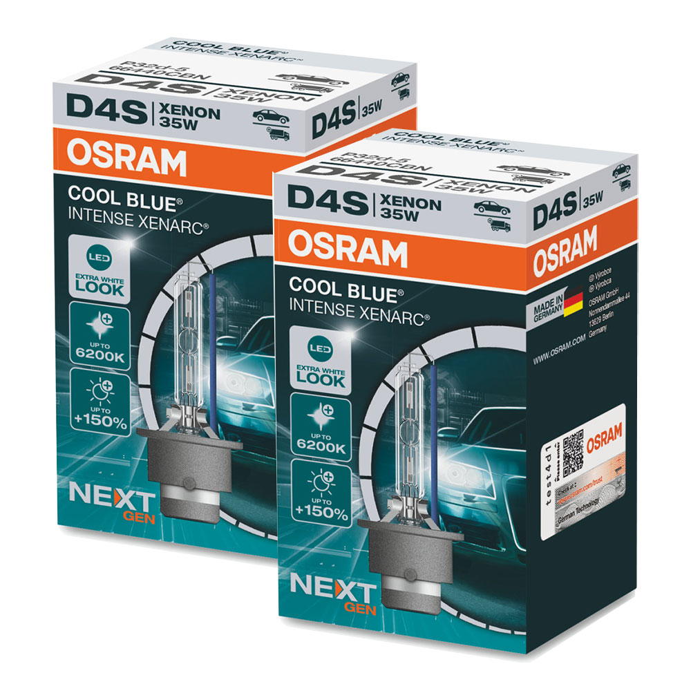 2 Stück OSRAM COOL BLUE INTENSE NEXT GENERATION Lampen Birnen für Xenon Scheinwerfer / Fassung D4s