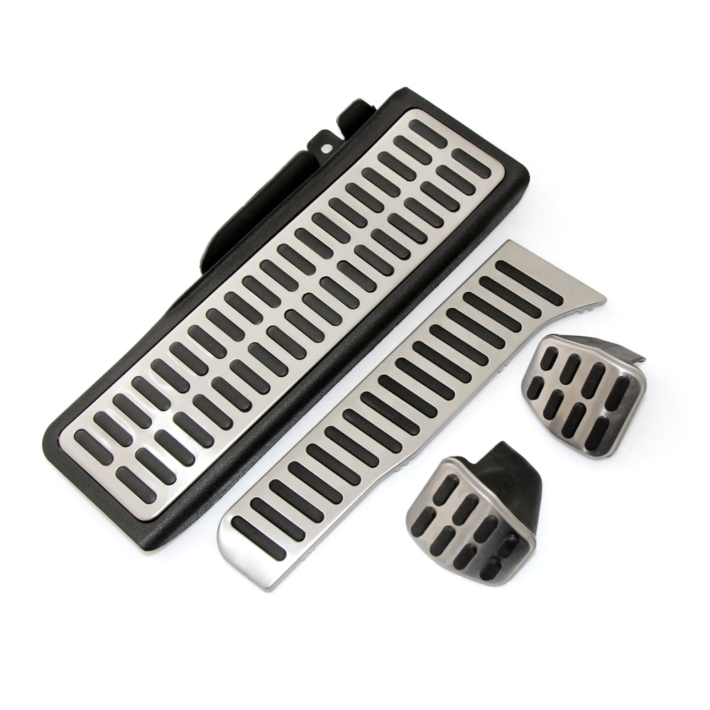 Sport Pedale + Fußstütze (Hand- Schaltung) in Schwarz / Silber für Skoda Octavia II 1Z / Yeti 5L