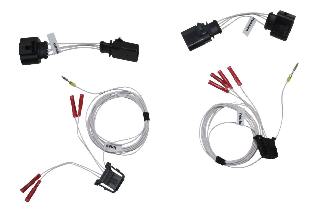 Original Kufatec Kabelsatz Kabelbaum Adapter Kabel Nachrüstung LED Lichtband Rückleuchten für Audi A4 B8 8K Avant