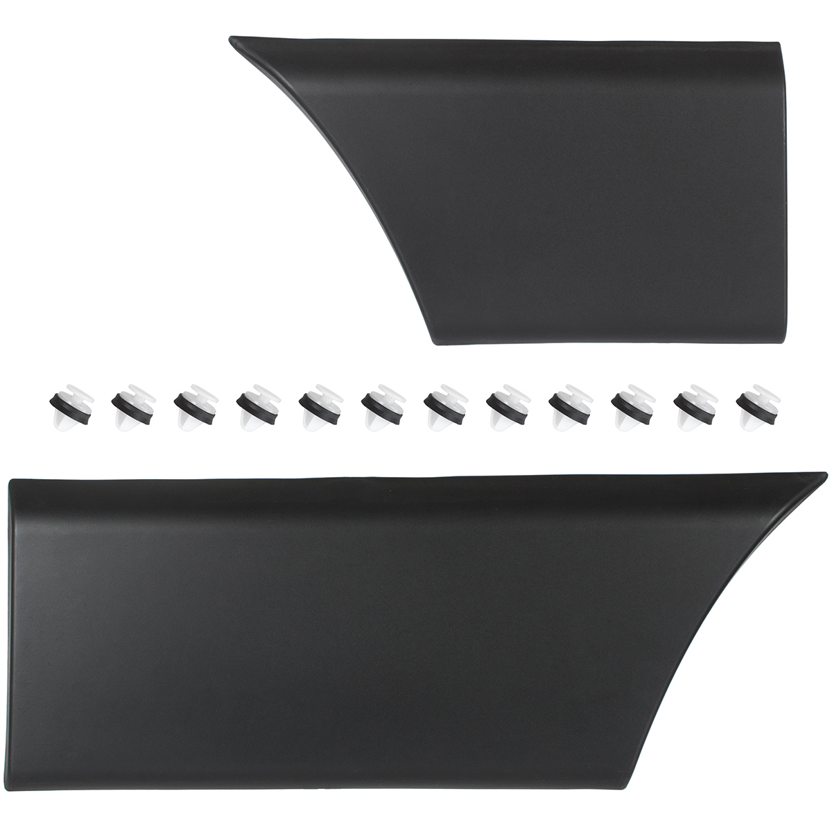 Seitenleiste / Türleiste LINKS (Leiste vor + hinter dem Hinterrad) + Clips für Renault Master III 2010- / Opel Movano B 2010- / Nissan NV400 2011-