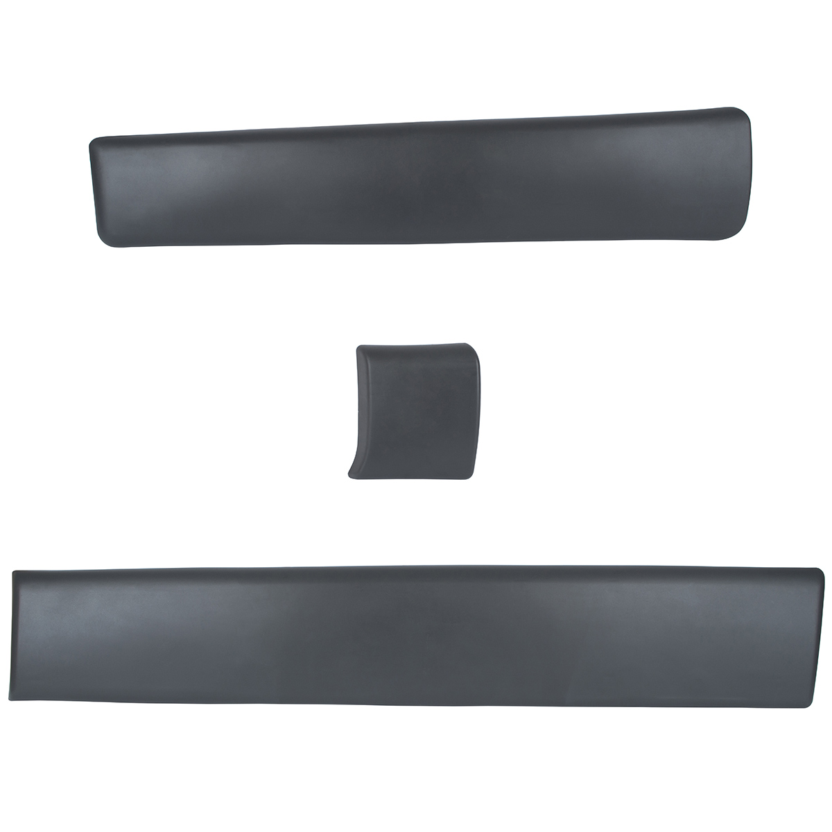 KOMPLETT SET LINKS Seitenleisten Türleisten Leisten Zierleisten Seitenleiste + Clips 8200036088 8200036105 8200036093 8200326370 für Renault Trafic II 2001-2013 / Opel Vivaro 2001-2013 / Nissan Primastar 2001-2013