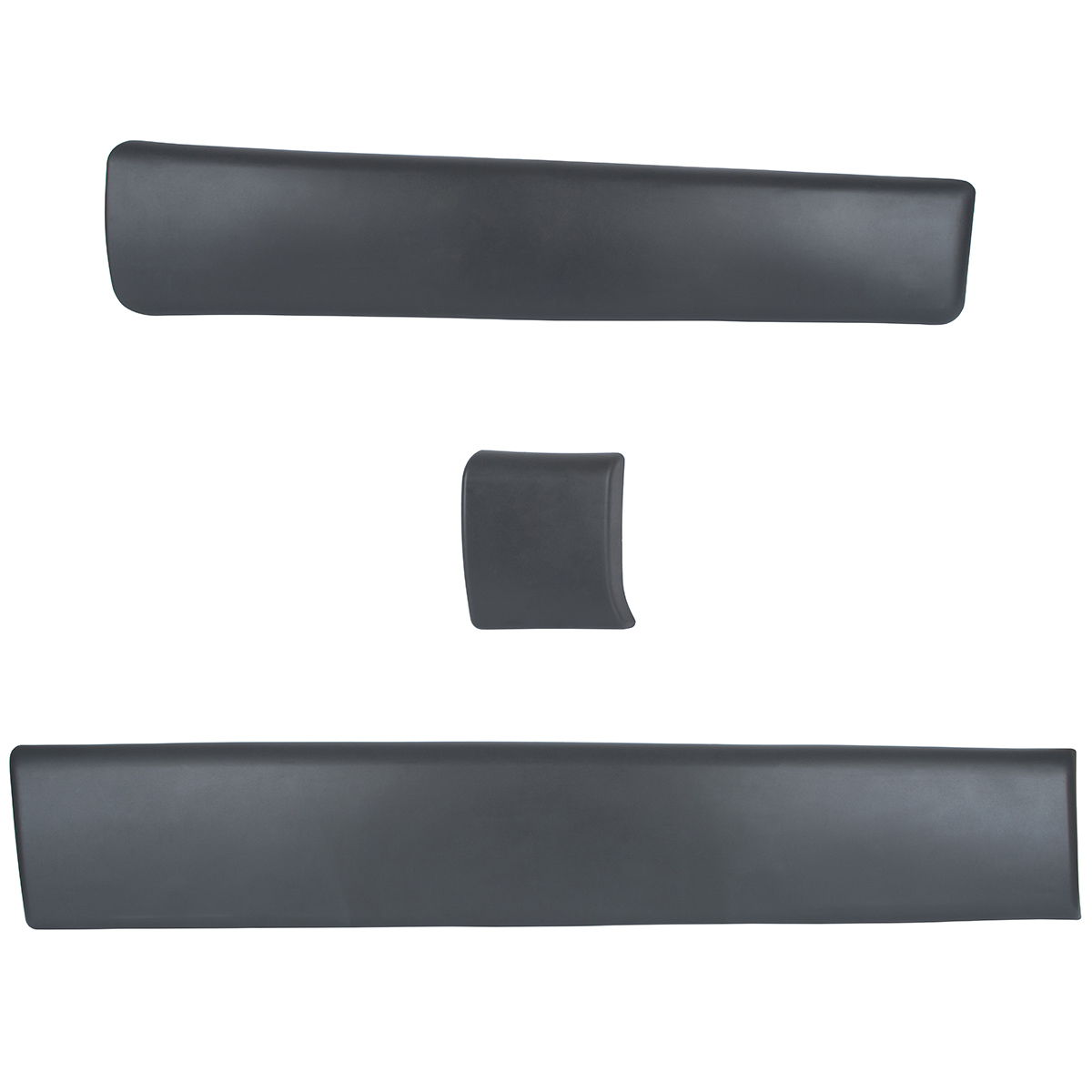 KOMPLETT SET LINKS Seitenleisten Türleisten Leisten Zierleisten Seitenleiste + Clips 8200036086 8200036101 8200036075 für Renault Trafic II 2001-2013 / Opel Vivaro 2001-2013 / Nissan Primastar 2001-2013