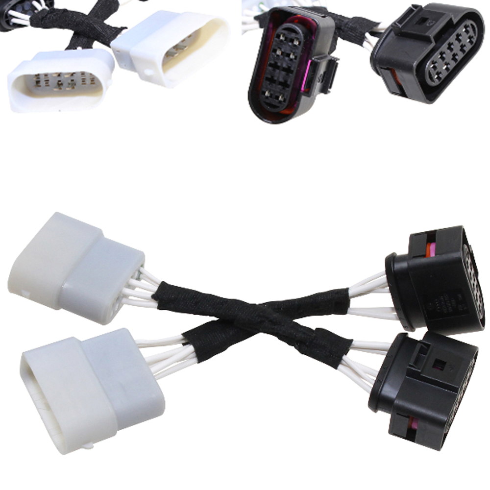 Original Kufatec Adapter Kabel Set Halogen 12pol auf Halogen 10pol für Audi TT 8N