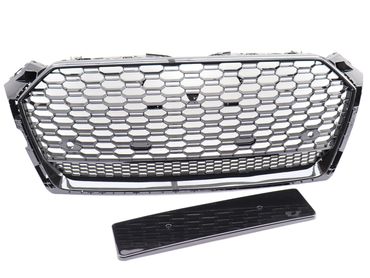 Kühlergrill Wabendesign Grill Schwarz Glanz Komplett Für Audi A5 F5 Ausser Rs5