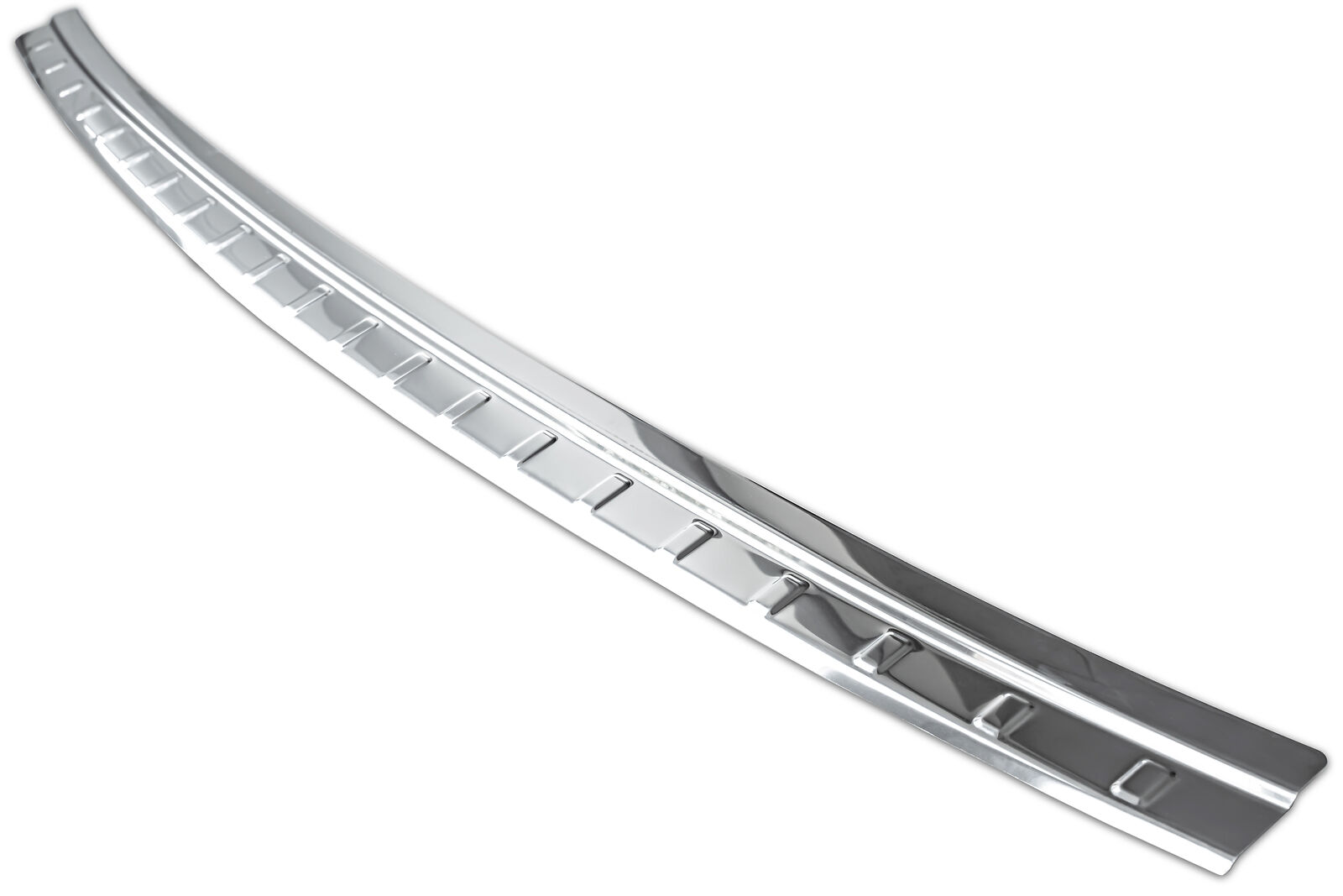 Edelstahl Ladekantenschutz Chrom Stoßstange Schutz Abdeckung mit Abkantung für Audi Q8 Typ 4M ab 2018-