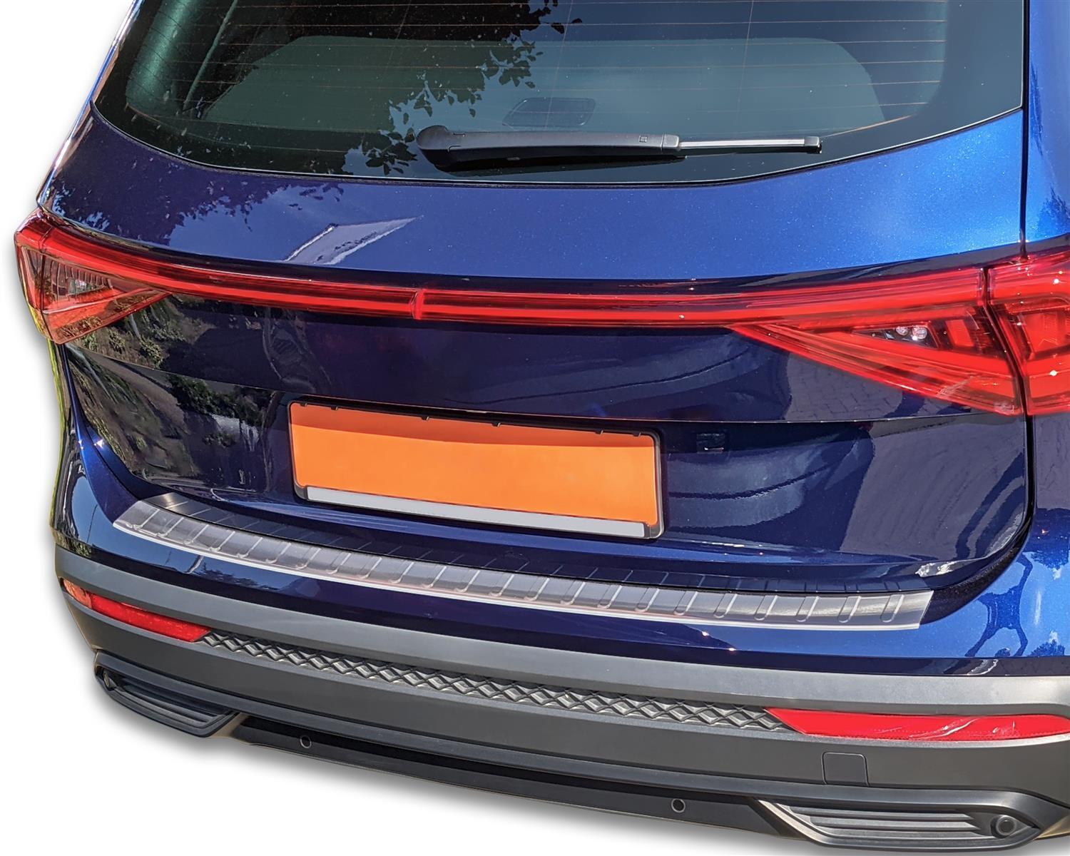 MATT Edelstahl Ladekantenschutz Stoßstange Schutz Abdeckung für Seat Tarraco Typ KN ab 2018-