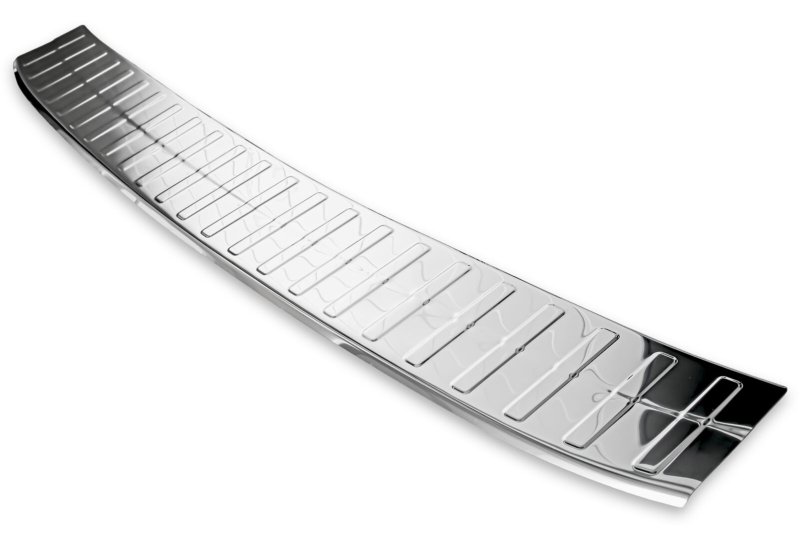 Edelstahl Ladekantenschutz Chrom Stoßstange Schutz Abdeckung mit Abkantung für Citroen C4 Grand Picasso ab 2013-