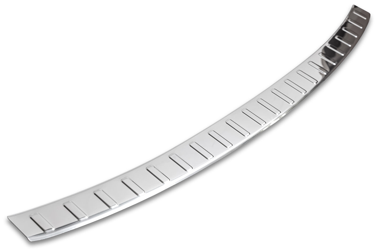 Edelstahl Ladekantenschutz Chrom Stoßstange Schutz Abdeckung mit Abkantung für Skoda Enyaq ab 2020-