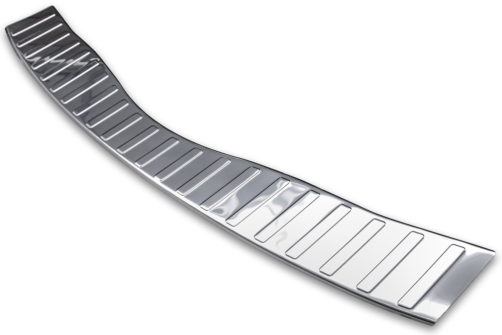 Edelstahl Ladekantenschutz Chrom Stoßstange Schutz Abdeckung mit Abkantung für Renault Koleos II ab 2016-