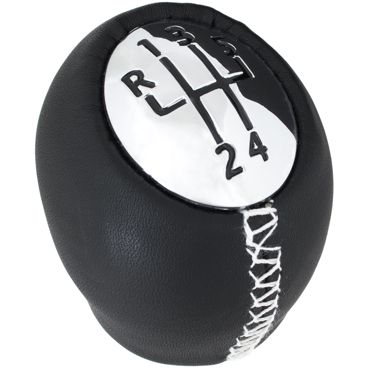 Schaltknauf Knauf Schwarz mit weißer Naht 5-Gang 8200050527 für Dacia Duster