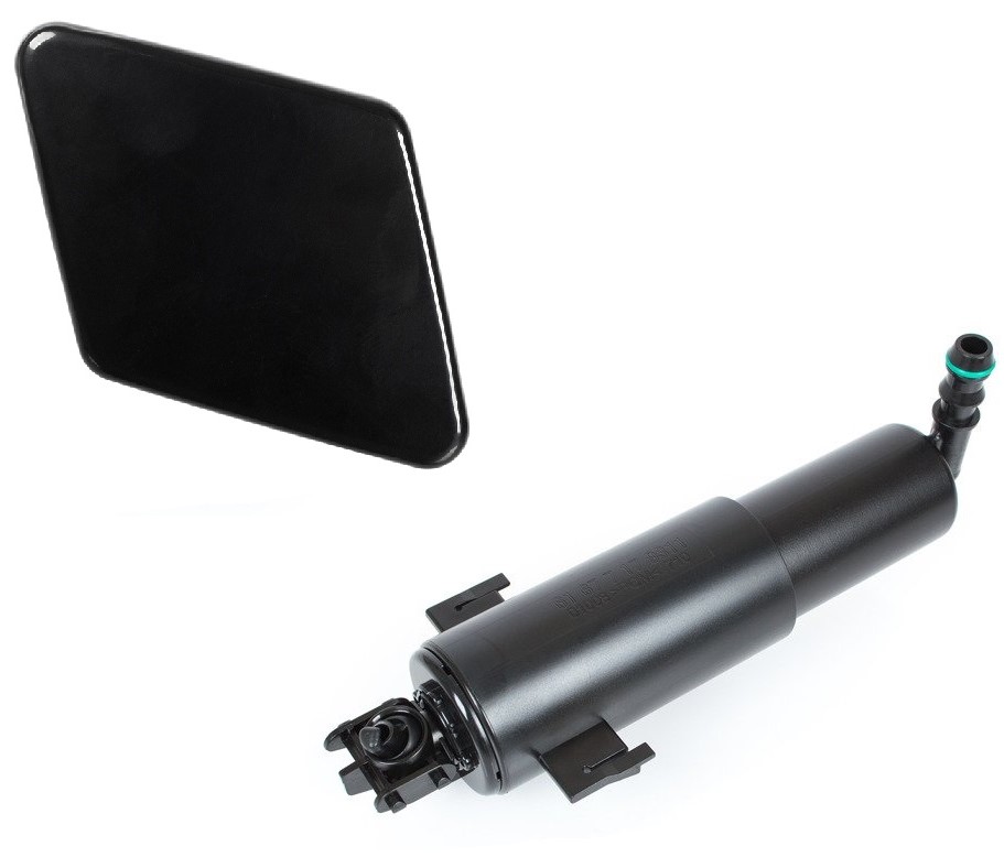 SRA Scheinwerferreinigung Waschwasserdüse + Abdeckung LINKS 61678031307 61677179311 für BMW 3er E90 E91 ab 2004-2008