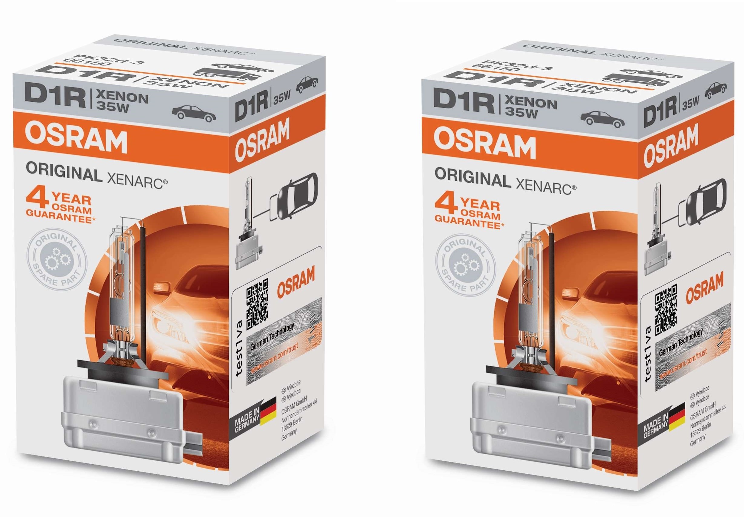 2x Original OSRAM Xenarc Classic D1R 35W Xenon Brenner Lampe Birne Scheinwerfer