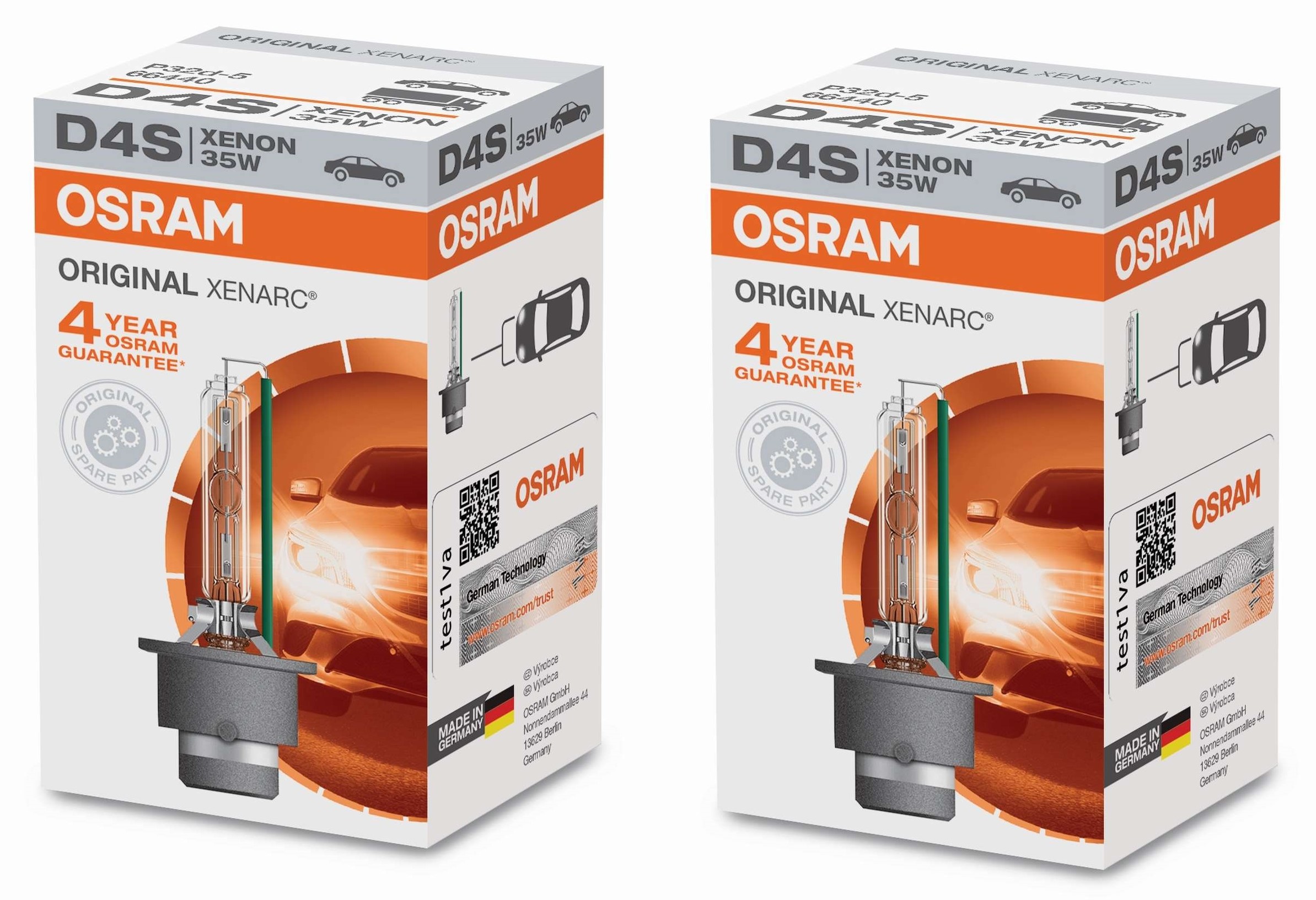 2x Original OSRAM Xenarc Classic D4S 35W Xenon Brenner Lampe Birne Scheinwerfer