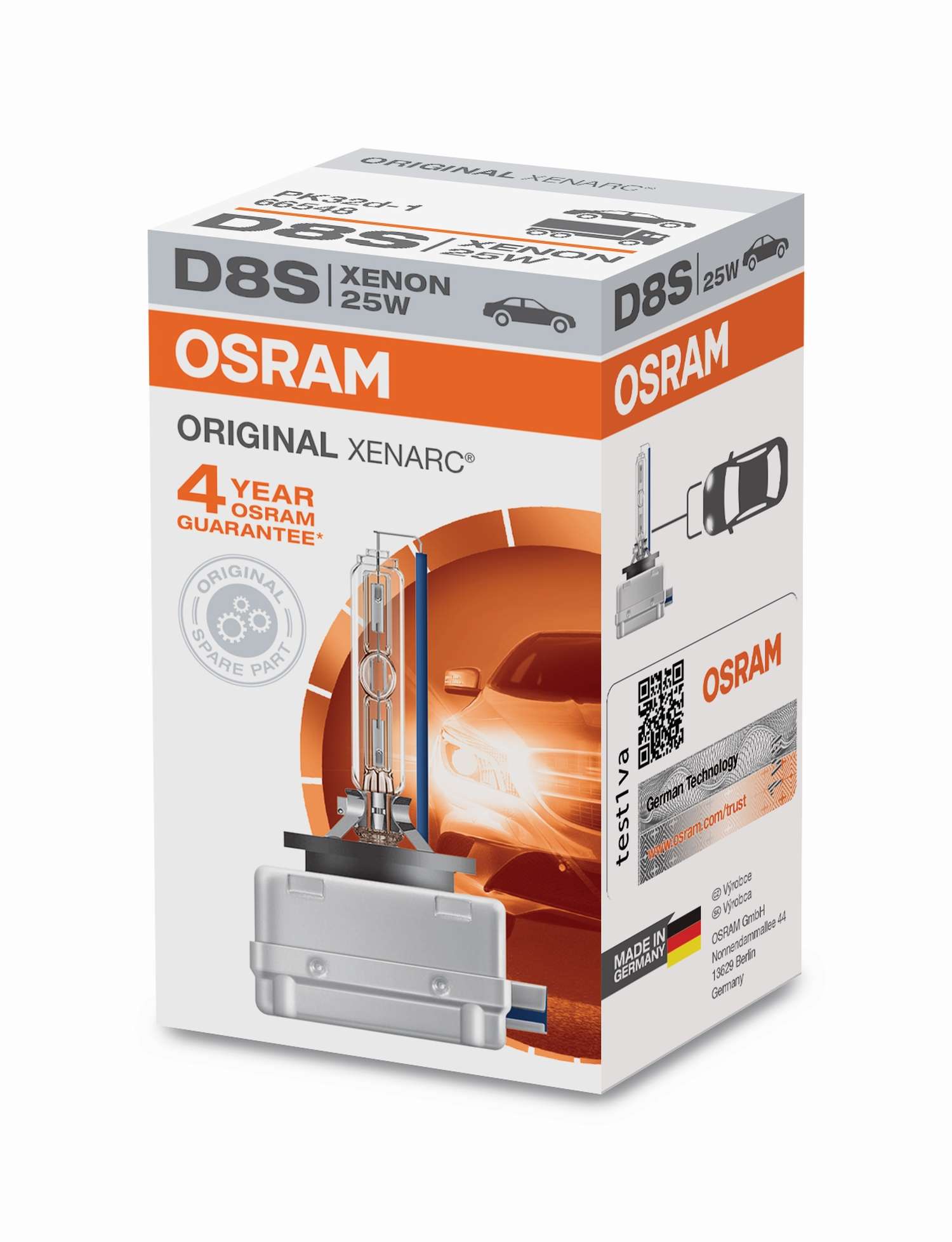 1x Original OSRAM Xenarc Classic D8S 25W Xenon Brenner Lampe Birne Scheinwerfer