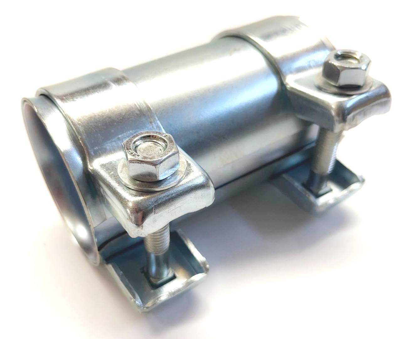 Rohrschelle Auspuff Verbinder für Ø 63,5 mm-Rohre 125mm lang Schelle