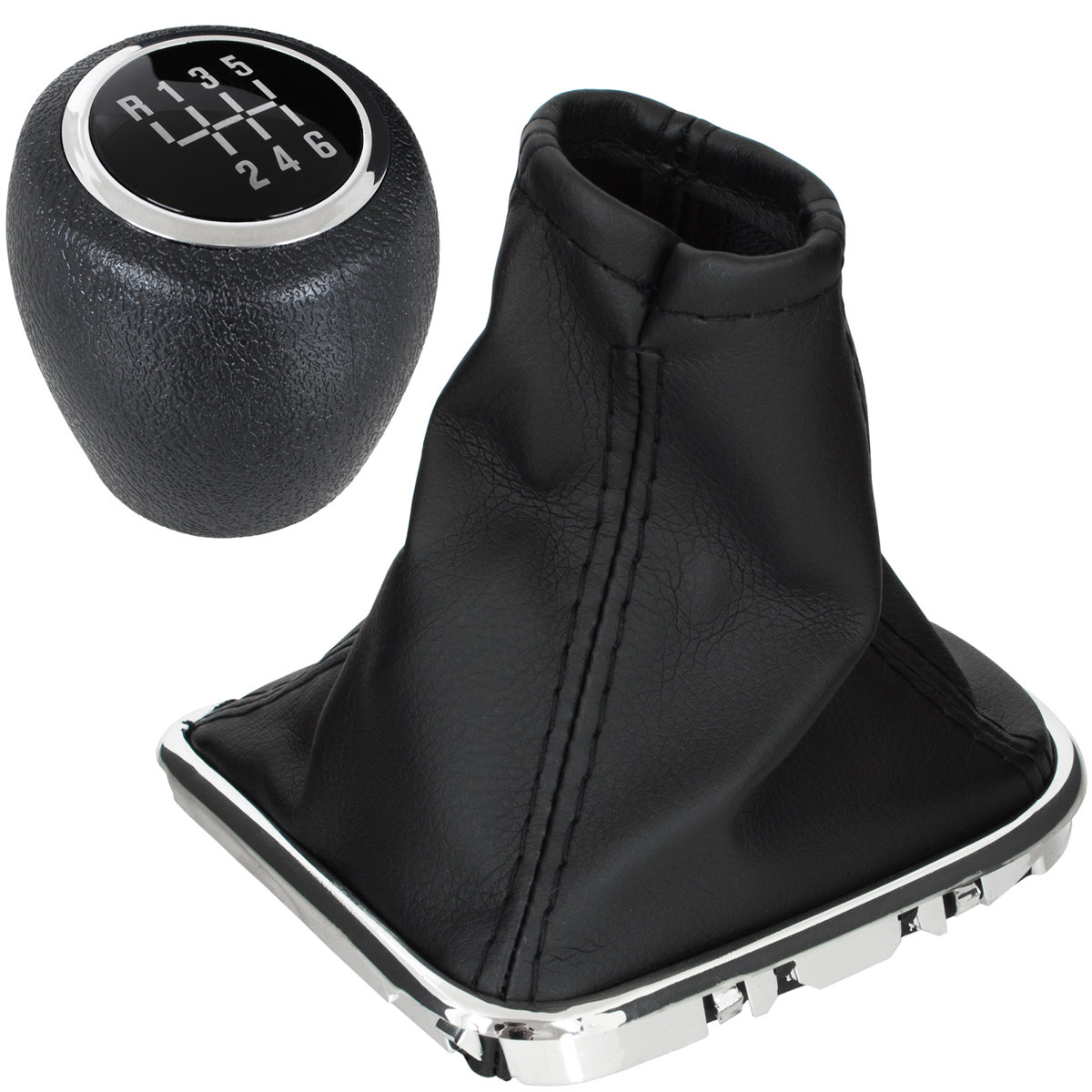 6-Gang Schaltknauf Knauf + Schaltmanschette Manschette für Chevrolet Cruze 2008-